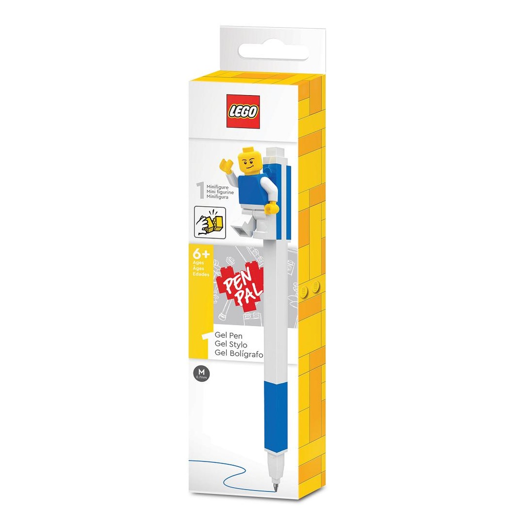 LEGO Gelové pero s minifigurkou, modré - 1 ks