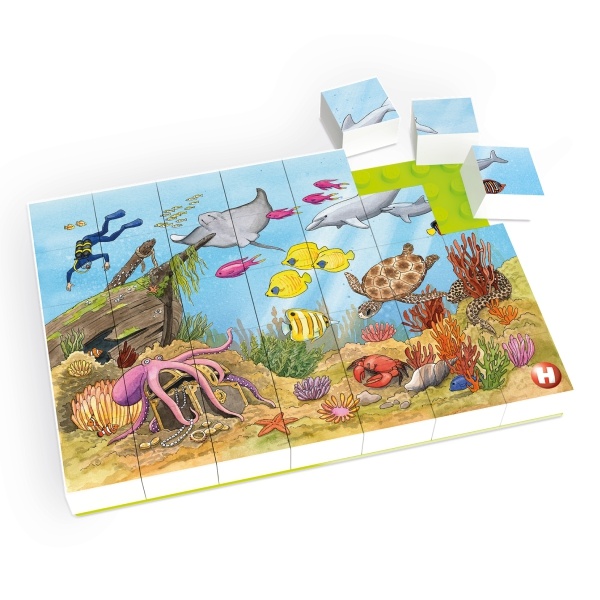 HUBELINO Puzzle Colorful underwater world (35 pcs)