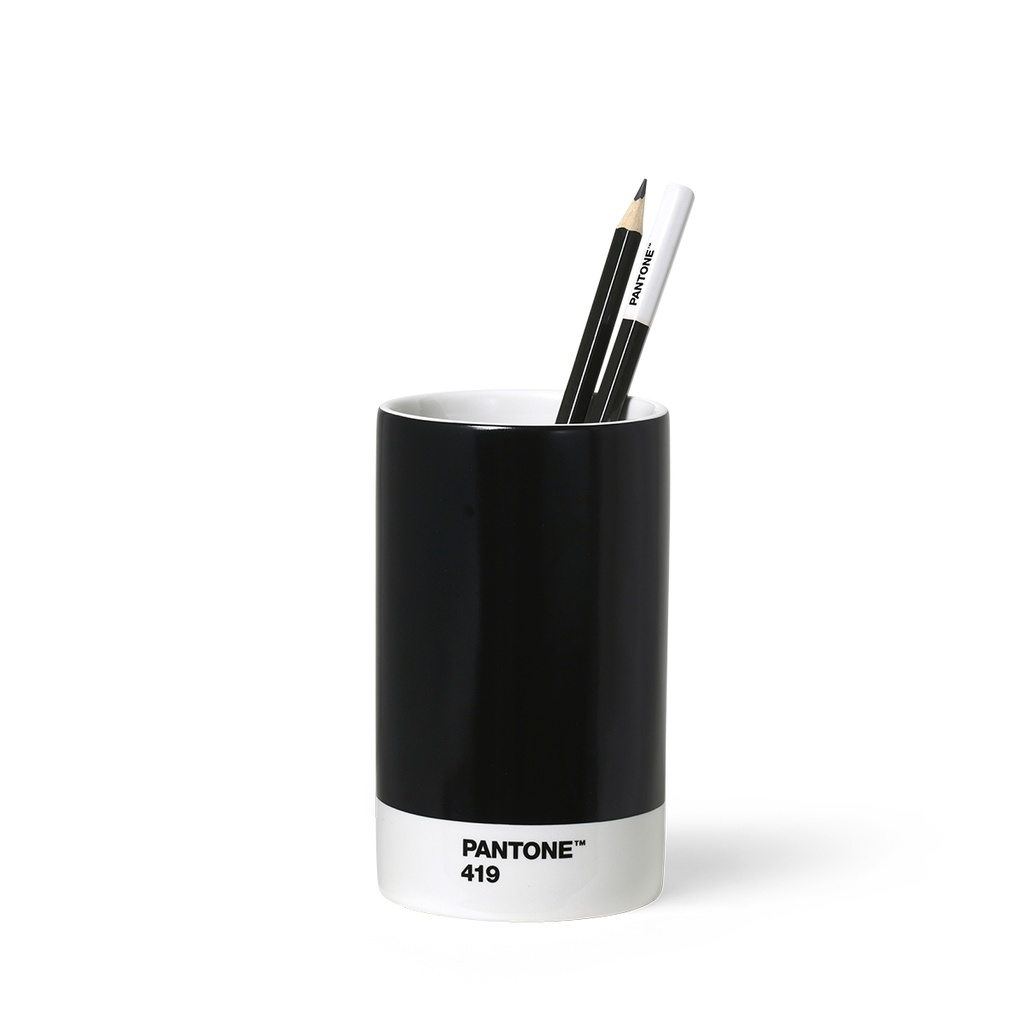 PANTONE Porcelánový stojánek na tužky - Black 419