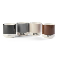 PANTONE Cortado Thermo Cup 4Pack - grey, brown, black