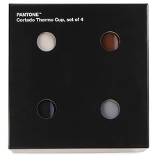 PANTONE Cortado Thermo Cup 4Pack - grey, brown, black