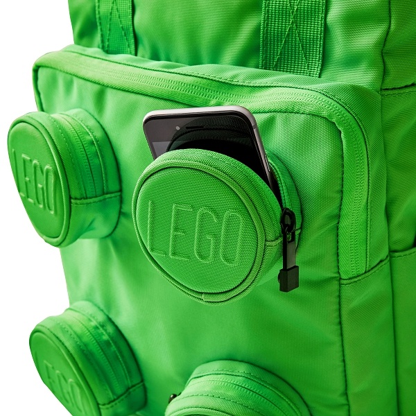 Green lego backpack top
