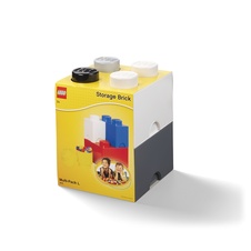 LEGO úložné boxy Multi-Pack 4 ks - čierna, biela, šedá