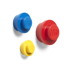 LEGO Wall Hanger set of 3 - Classic (Yellow, Blue, Red)