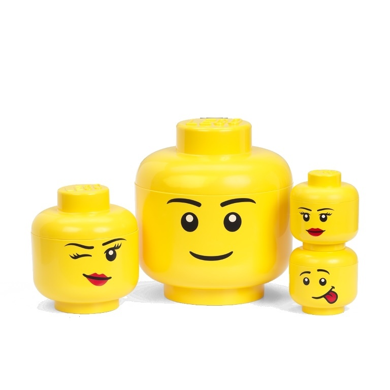 Lego storage head small hot sale