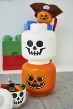 LEGO Storage Head (small) - Pumpkin