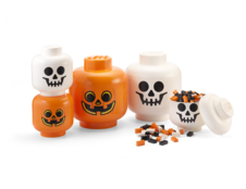 LEGO Storage Head (large) - Pumpkin