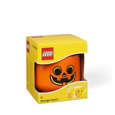 LEGO Storage Head (large) - Pumpkin