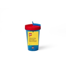 LEGO Tumbler with Straw Transparent Blue (Classic)