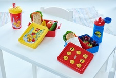 LEGO ICONIC Girl box na desiatu - žltá/červená