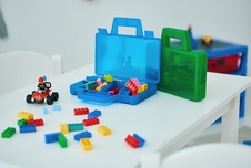 LEGO úložný box TO-GO - červená