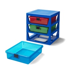 LEGO 3-Drawer Storage Rack - Blue