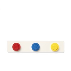 LEGO nástenný vešiak - červená, modrá, žltá