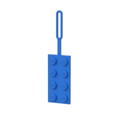 LEGO Menovka na batožinu - kocka 2x4, modrá