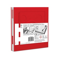 LEGO 2.0 Locking Notebook with Gel Pen -Red