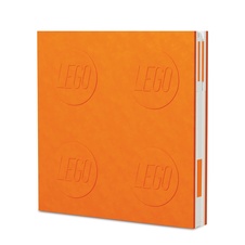 LEGO Zápisník s gélovým perom ako klipom - oranžový