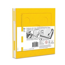 LEGO 2.0 Locking Notebook with Gel Pen - Yellow