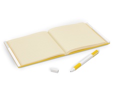 LEGO 2.0 Locking Notebook with Gel Pen - Yellow