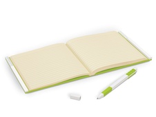 LEGO 2.0 Locking Notebook with Gel Pen - Lime