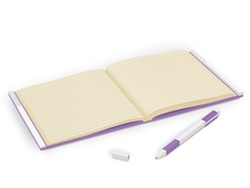 LEGO 2.0 Locking Notebook with Gel Pen - Lavender