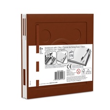 LEGO 2.0 Locking Notebook with Gel Pen - Brown