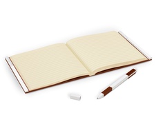 LEGO 2.0 Locking Notebook with Gel Pen - Brown