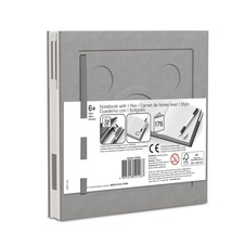 LEGO 2.0 Locking Notebook with Gel Pen - Grey