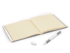 LEGO 2.0 Locking Notebook with Gel Pen - Grey