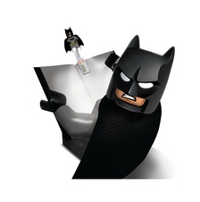 LEGO DC Super Heroes Grey Batman lampička na čítanie