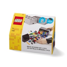 LEGO Brick Scooper Set (2pcs) - Grey/Black