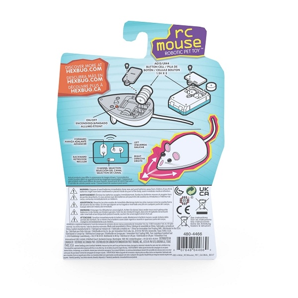 Hexbug remote control outlet mouse cat toy