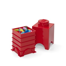 LEGO úložný box 1 - červená