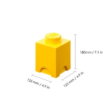 LEGO Storage Brick 1 - Yellow