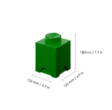 LEGO Storage Brick 1 - Dark Green