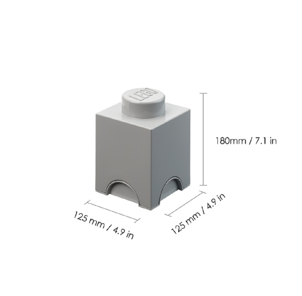 Lego storage shop brick grey
