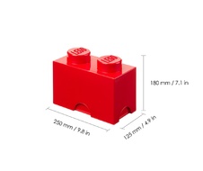 LEGO Storage Brick 2 - Red