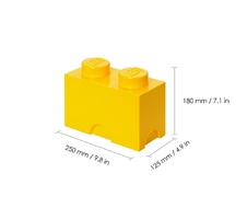 LEGO Storage Brick 2 - Yellow