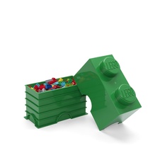 LEGO úložný box 2 - tmavo zelená