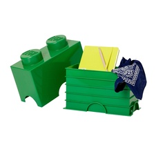 LEGO úložný box 2 - tmavo zelená