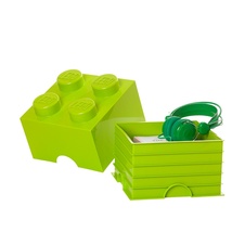 LEGO Storage Brick 4 - Bright Yellow Green