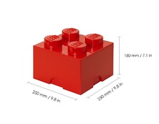 LEGO Storage Brick 4 - Red