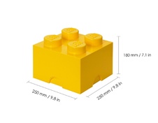 LEGO Storage Brick 4 - Yellow