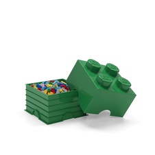 LEGO úložný box 4  - tmavo zelená