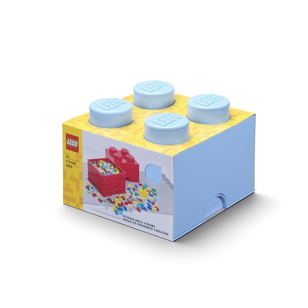 Berri velfærd appel LEGO Storage Brick 4 - Light Royal Blue