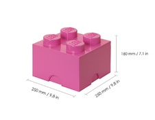 LEGO Storage Brick 4 - Bright Purple