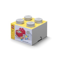 LEGO Storage Brick 4 - Medium Stone Grey