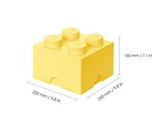 LEGO Storage Brick 4 - Cool Yellow