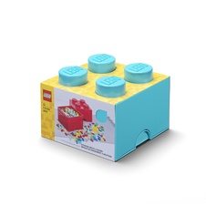 LEGO Storage Brick 4 - Medium Azur