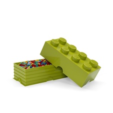 LEGO Storage Brick 8 - Bright Yellow Green