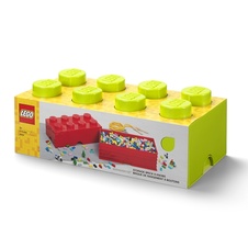 LEGO Storage Brick 8 - Bright Yellow Green